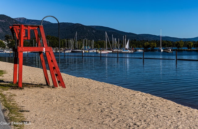 349 Jasper Loop, Ponderay, ID 83852 - water view featuring a mountainous background