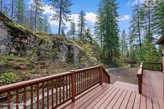 23388 N Teddy Loop, Rathdrum, ID 83858 - view of wooden terrace