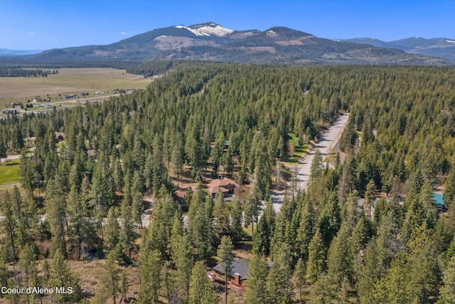 23388 N Teddy Loop, Rathdrum, ID 83858 - aerial overview of property's location featuring a mountainous background