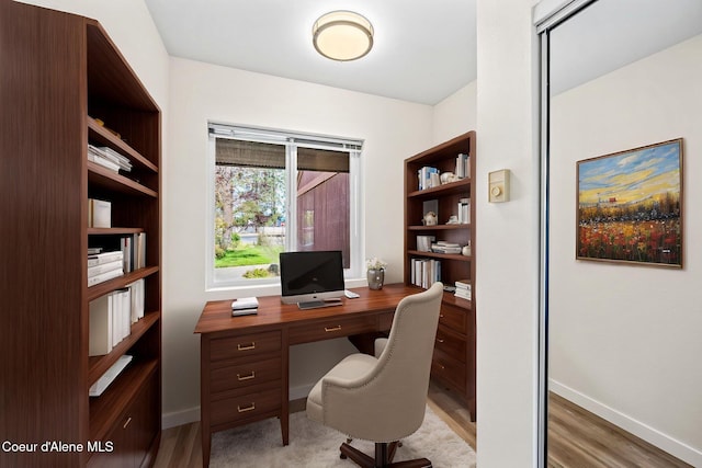 628 E Timber Ln, Coeur Dalene, ID 83815 - office space with baseboards and light wood-style floors