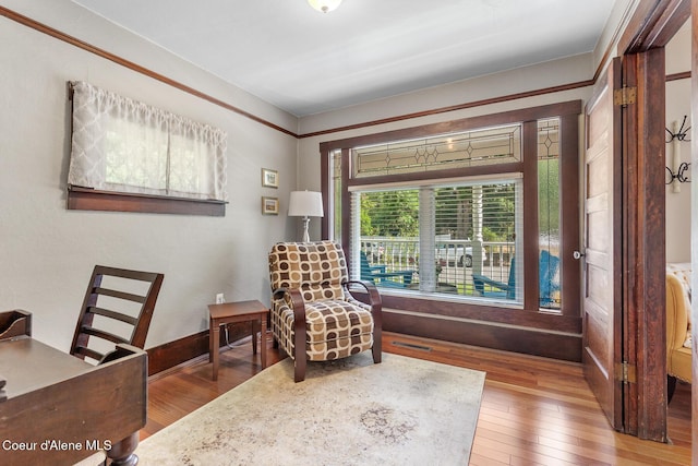 105 E Miller Ave, Coeur Dalene, ID 83814 - living area featuring wood-type flooring and baseboards
