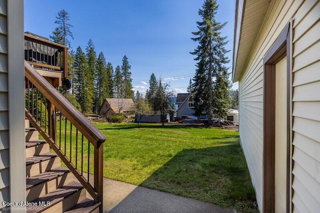 9218 W Rockford Bay Rd, Coeur Dalene, ID 83814 - view of grassy yard featuring stairs