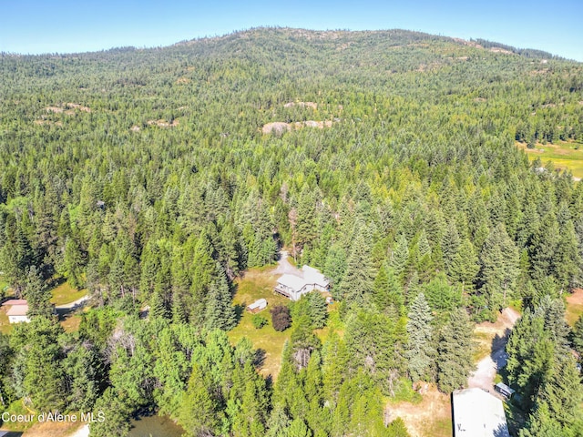 1655 Gun Club Rd, Sagle, ID 83860 - aerial overview of property's location with a forest and mountains