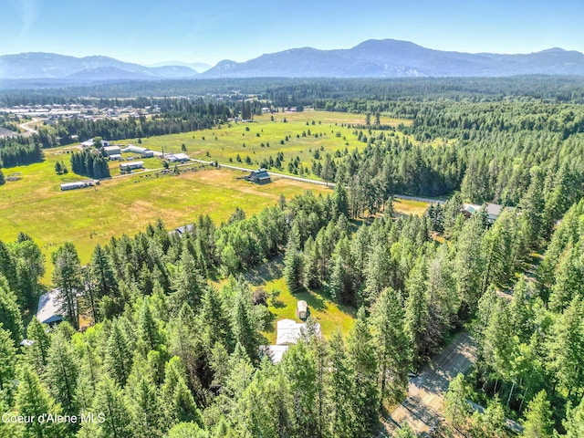 1655 Gun Club Rd, Sagle, ID 83860 - aerial view of a mountainous background and a heavily wooded area