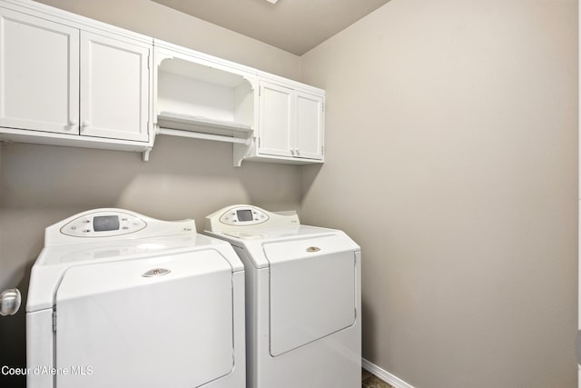 1254 E Bogie Dr, Post Falls, ID 83854 - laundry room with cabinet space and separate washer and dryer