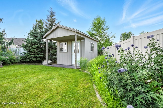 1254 E Bogie Dr, Post Falls, ID 83854 - view of outbuilding with a fenced backyard