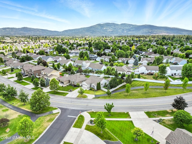 1254 E Bogie Dr, Post Falls, ID 83854 - aerial view of residential area featuring a mountainous background