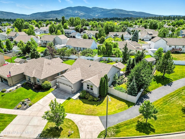 1254 E Bogie Dr, Post Falls, ID 83854 - aerial perspective of suburban area featuring mountains