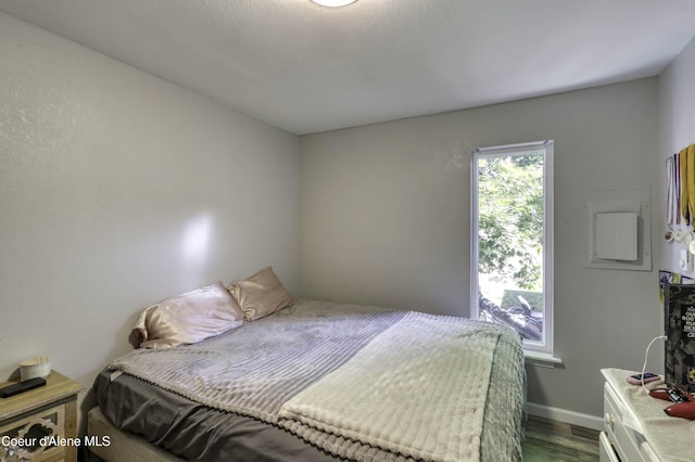 517 N Stephen St, Clark Fork, ID 83811 - bedroom with dark wood finished floors and baseboards