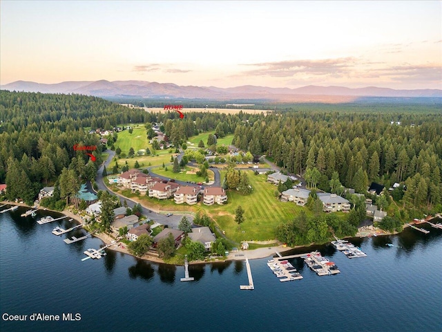4922 W Village Blvd # 5, Rathdrum, ID 83858 - bird's eye view of a water and mountain view