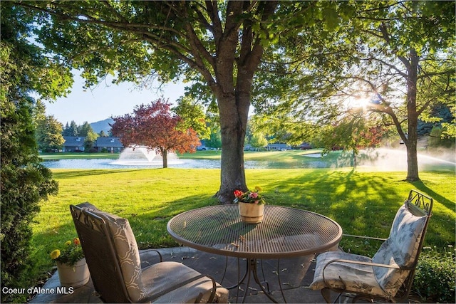 4922 W Village Blvd # 5, Rathdrum, ID 83858 - view of patio / terrace with a water view