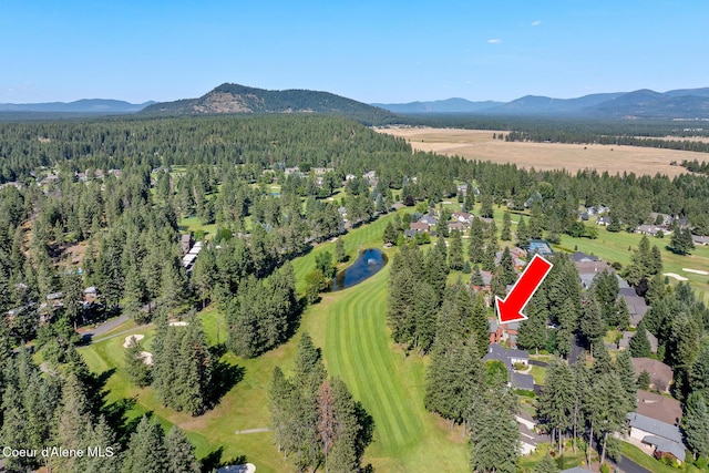 5299 W Green Ct # 23, Rathdrum, ID 83858 - aerial view of property's location featuring a mountain backdrop
