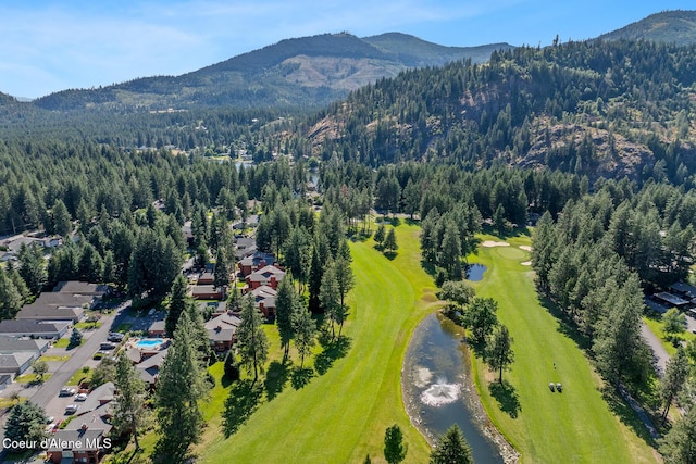 5299 W Green Ct # 23, Rathdrum, ID 83858 - aerial view of residential area with a water and mountain view and a heavily wooded area