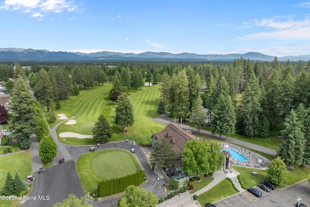 5299 W Green Ct # 23, Rathdrum, ID 83858 - bird's eye view of a mountain backdrop and a golf course