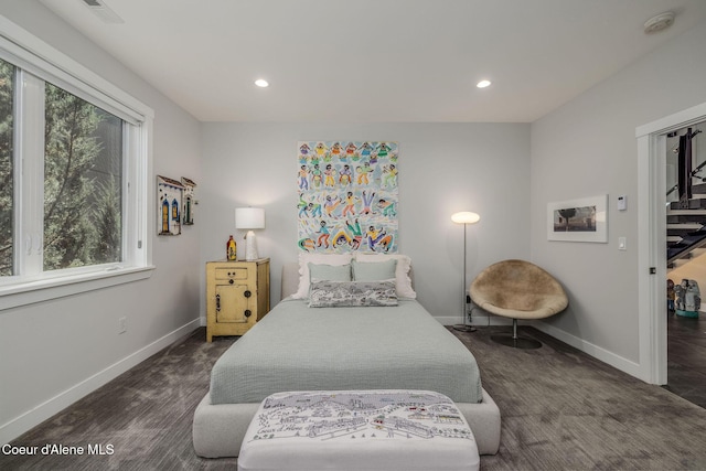 1758 W Bellerive Ln, Coeur Dalene, ID 83814 - bedroom with recessed lighting and wood finished floors