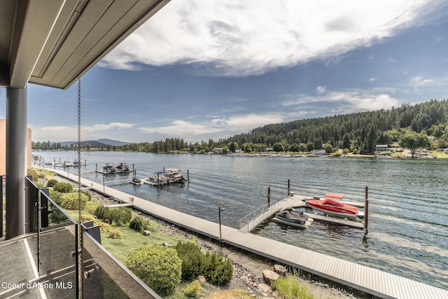 1758 W Bellerive Ln, Coeur Dalene, ID 83814 - dock area featuring a water view