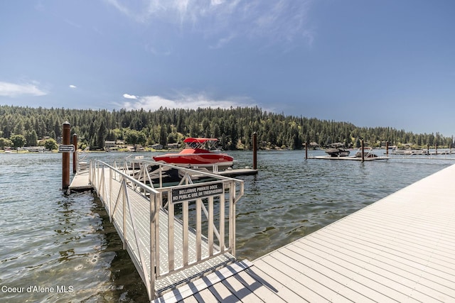 1758 W Bellerive Ln, Coeur Dalene, ID 83814 - dock with a view of trees and a water view