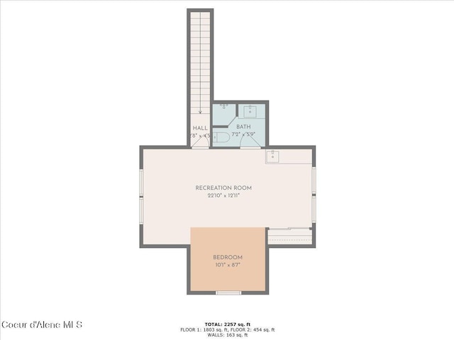 428 W Beach Ct, Dover, ID 83825 - view of floor plan / room layout