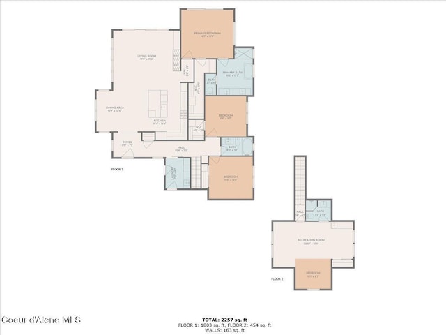 428 W Beach Ct, Dover, ID 83825 - view of home floor plan