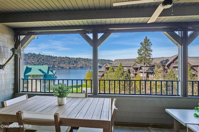 4732 S Arrow Point Dr # 304, Harrison, ID 83833 - wooden terrace featuring a water view