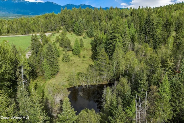 854 Two Tail Rd, Bonners Ferry, ID 83805 - bird's eye view of a forest and a water and mountain view