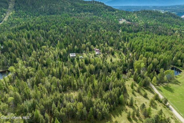 854 Two Tail Rd, Bonners Ferry, ID 83805 - bird's eye view of a forest and mountains