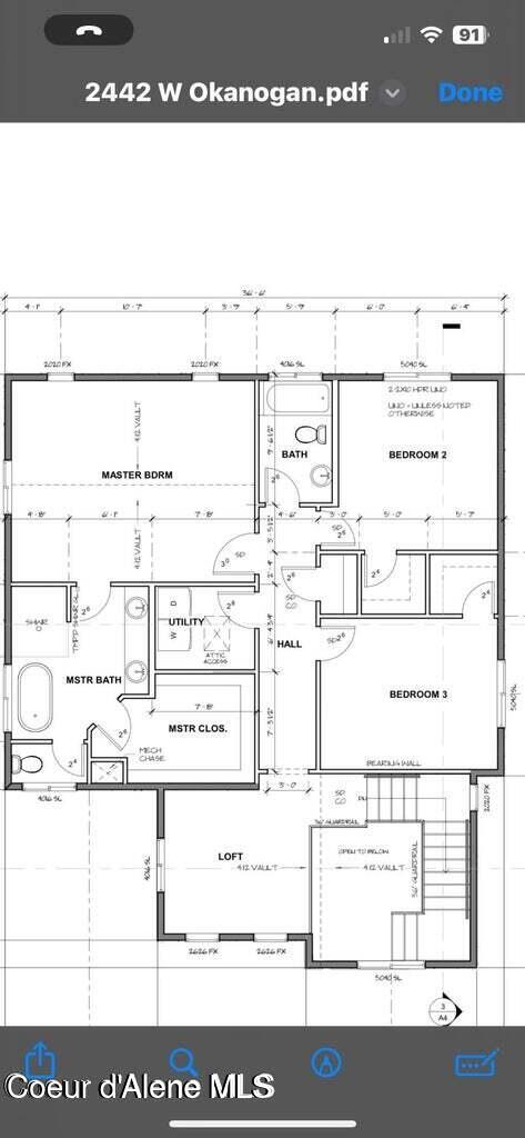 2442 W Okanogan Ave, Post Falls, ID 83854 - view of floor plan / room layout