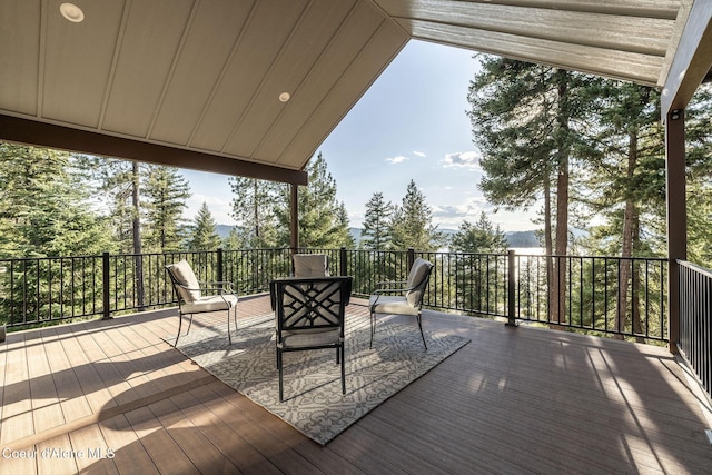 16749 W Cade Rd, Hauser, ID 83854 - view of wooden terrace