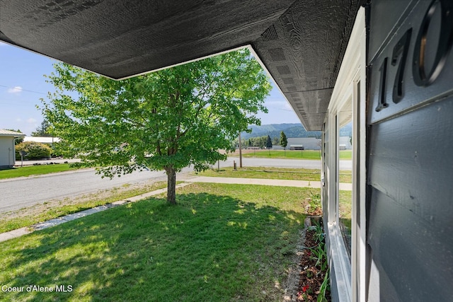 170 10th St, Priest River, ID 83856 - view of green lawn featuring a mountain view