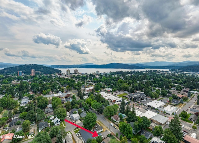 912 N 5th St, Coeur Dalene, ID 83814 - bird's eye view of a water and mountain view
