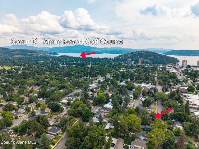 912 N 5th St, Coeur Dalene, ID 83814 - drone / aerial view of a water and mountain view