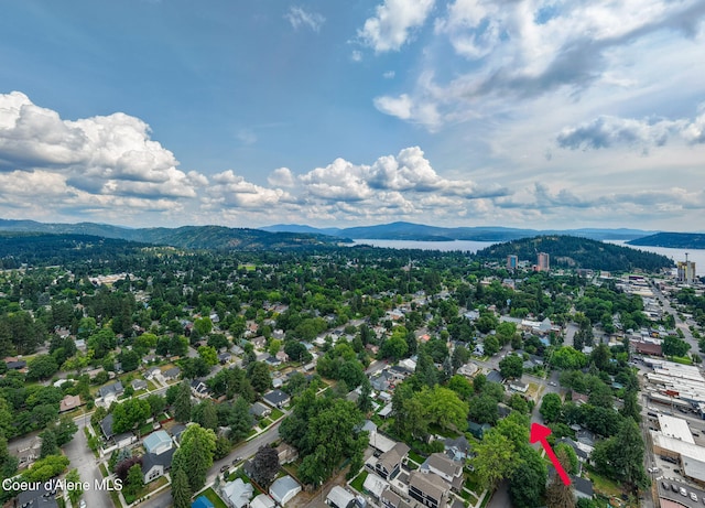 912 N 5th St, Coeur Dalene, ID 83814 - bird's eye view of a water and mountain view