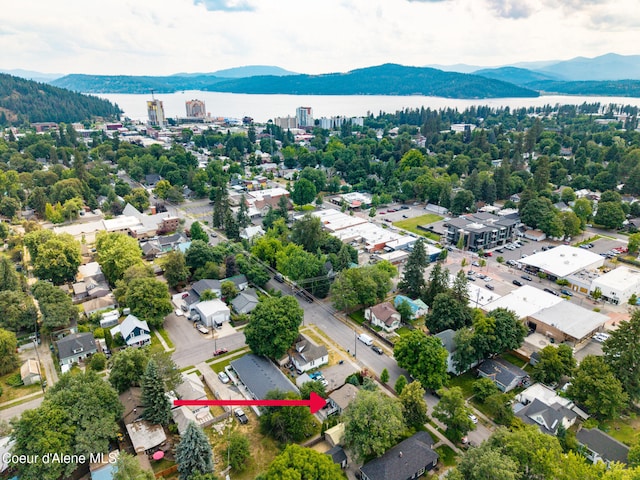 912 N 5th St, Coeur Dalene, ID 83814 - drone / aerial view of a water and mountain view