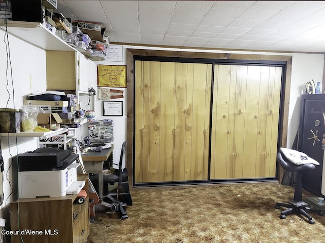 701 N Pine St, Clark Fork, ID 83811 - office with carpet floors