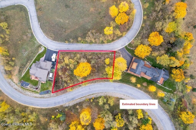 116 Prospector Lp, Kellogg, ID 83837 - aerial overview of property's location with property parcel outlined