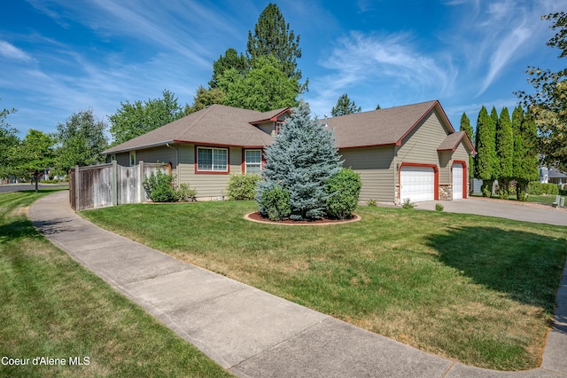 3749 N Miners Loop, Coeur Dalene, ID 83815 - view of front of property with concrete driveway and a shingled roof