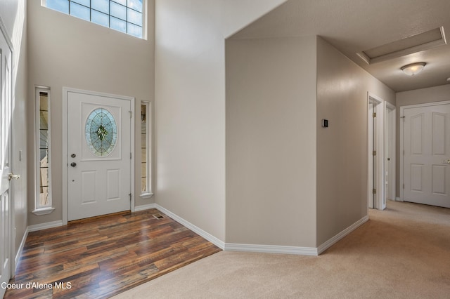 3749 N Miners Loop, Coeur Dalene, ID 83815 - entrance foyer with baseboards and carpet flooring