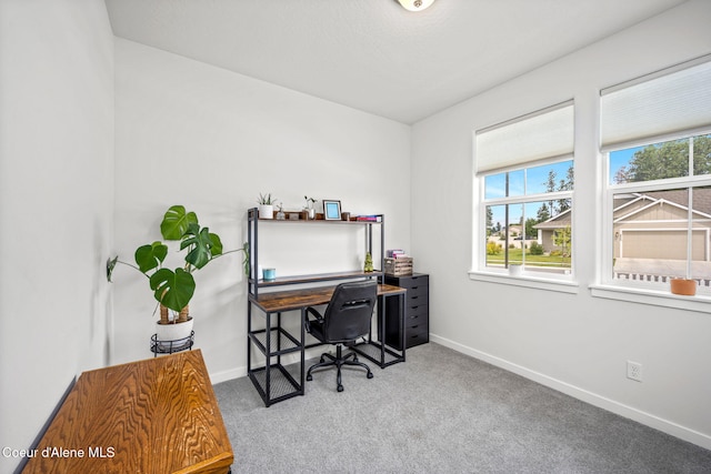 7991 N Girard Cir, Coeur Dalene, ID 83815 - carpeted home office featuring healthy amount of natural light