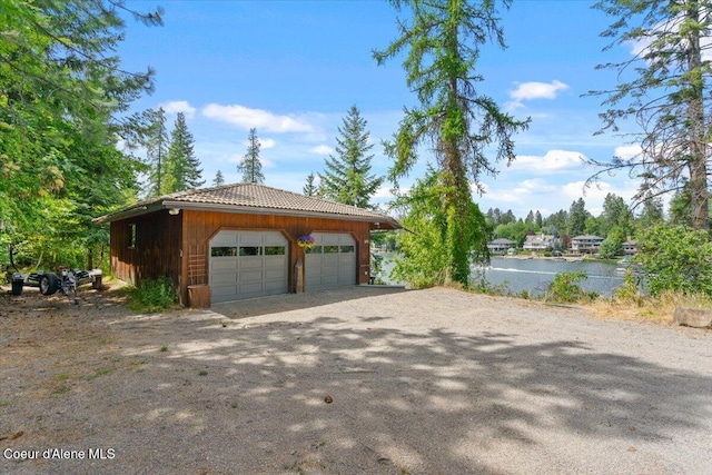 400 S Ohana Beach Dr, Coeur Dalene, ID 83814 - garage with a water view