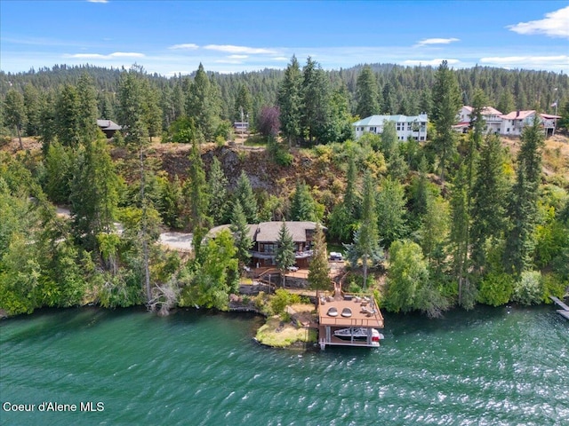 400 S Ohana Beach Dr, Coeur Dalene, ID 83814 - bird's eye view of a forest and a nearby body of water