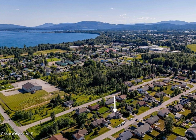 208 Brittany Loop, Sandpoint, ID 83864 - aerial view of a water and mountain view