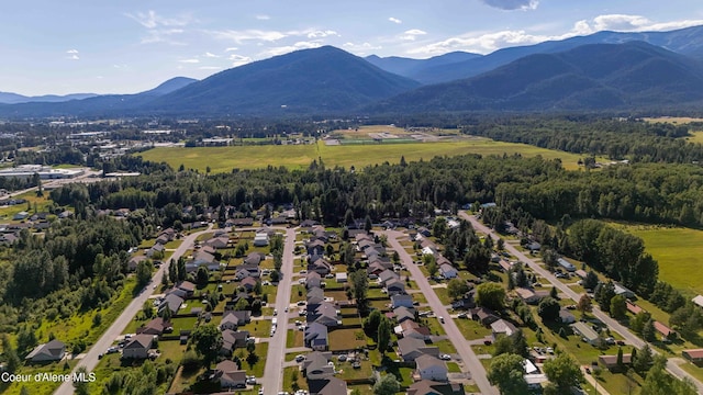 208 Brittany Loop, Sandpoint, ID 83864 - aerial view of property's location featuring a mountain backdrop