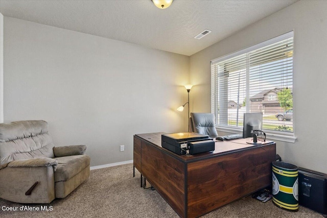 838 W Jenicek Loop, Post Falls, ID 83854 - carpeted office with a textured ceiling and baseboards