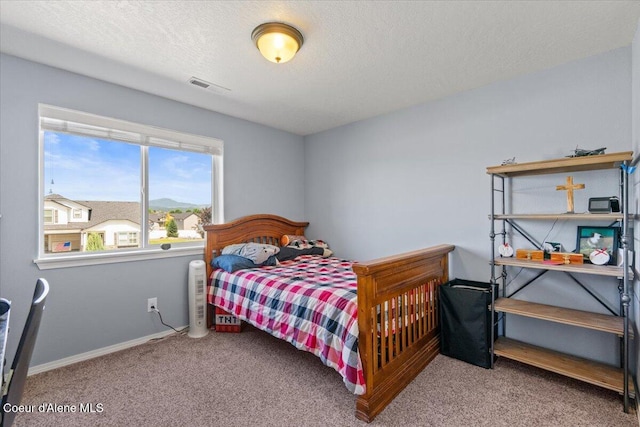 838 W Jenicek Loop, Post Falls, ID 83854 - carpeted bedroom featuring a textured ceiling and baseboards