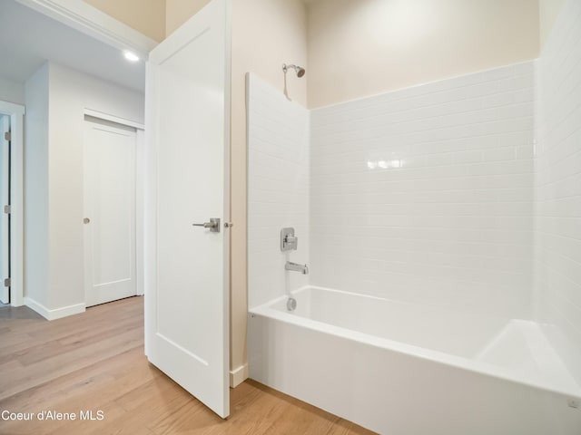 993 E Railroad Ave, Post Falls, ID 83854 - full bathroom with shower / bath combination and wood finished floors
