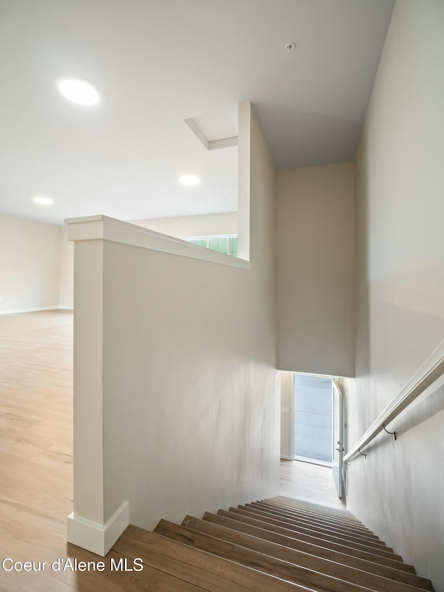 993 E Railroad Ave, Post Falls, ID 83854 - stairs with wood finished floors