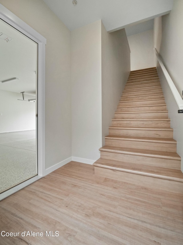 995 E Railroad Ave, Post Falls, ID 83854 - staircase with wood finished floors