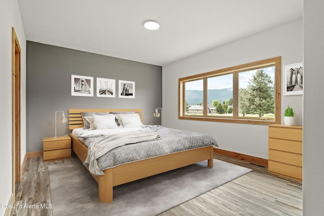 24 Bellflower, Blanchard, ID 83804 - bedroom featuring light wood-style flooring and baseboards