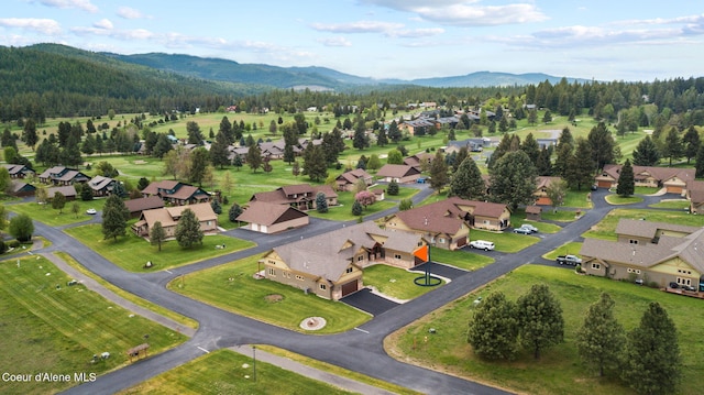 24 Bellflower, Blanchard, ID 83804 - aerial view of property's location with a mountainous background and nearby suburban area