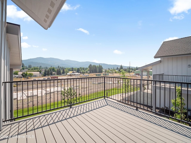 962 E Railroad Ave, Post Falls, ID 83854 - wooden deck with a mountain view